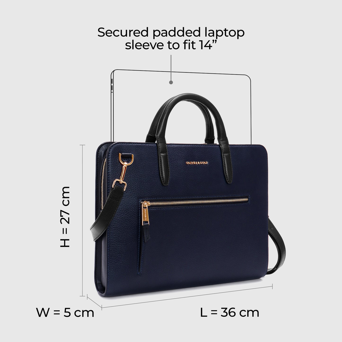 MIDNIGHT BLUE / GOLD TRIM