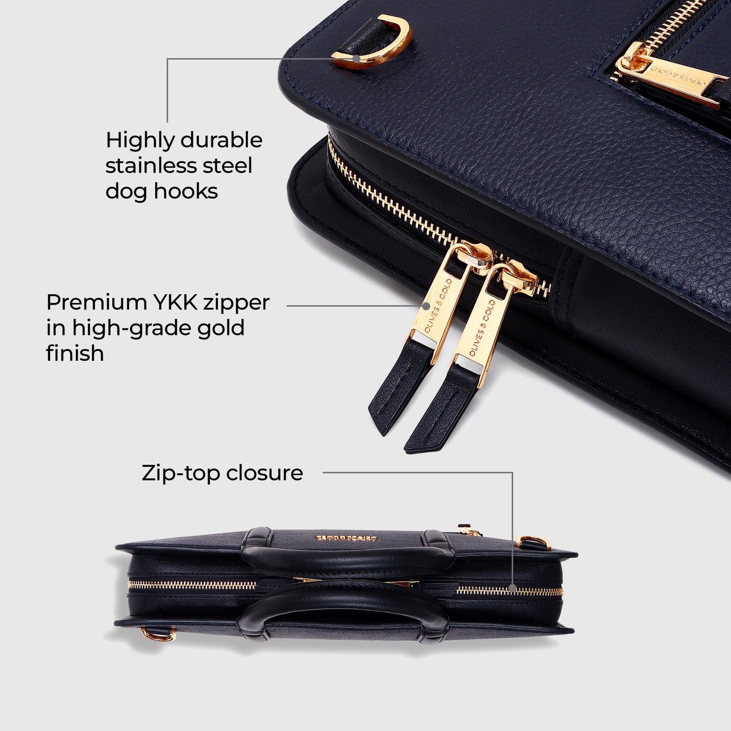 MIDNIGHT BLUE / GOLD TRIM