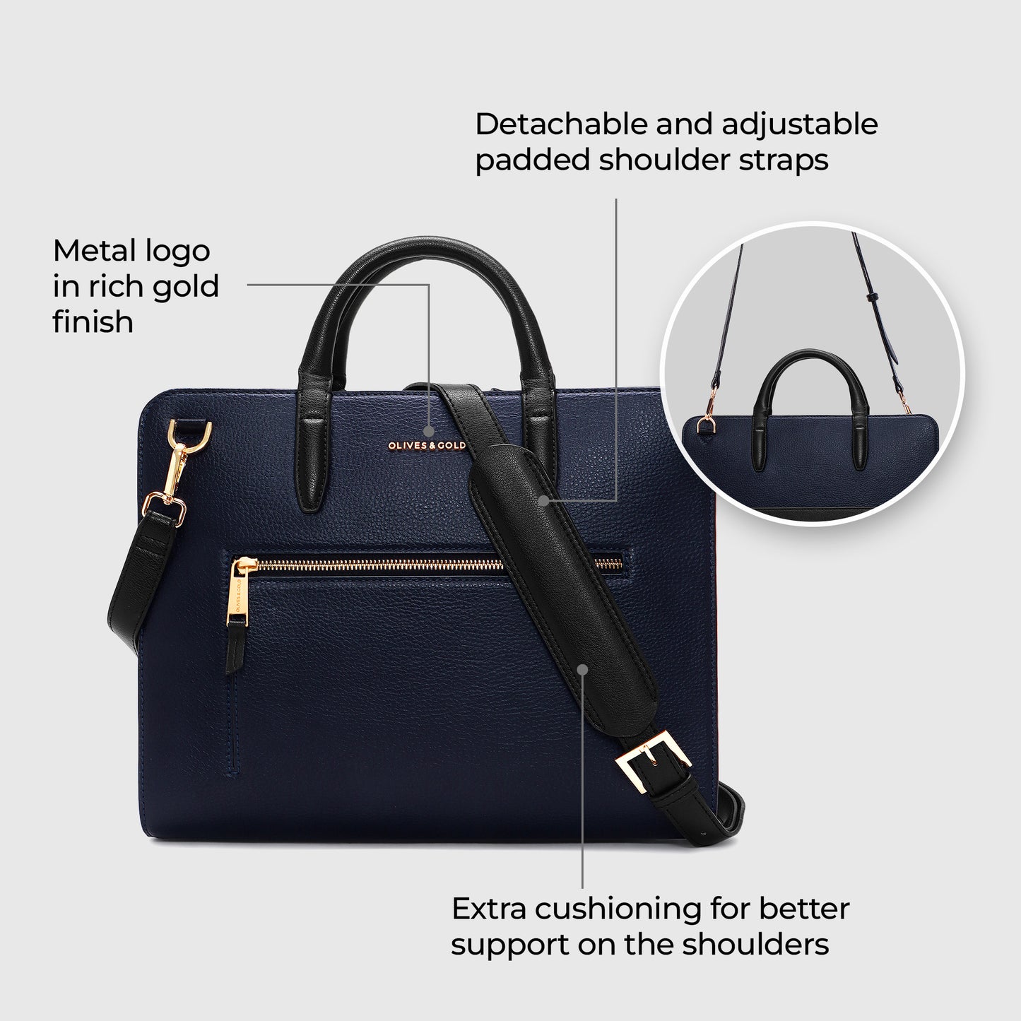 MIDNIGHT BLUE / GOLD TRIM