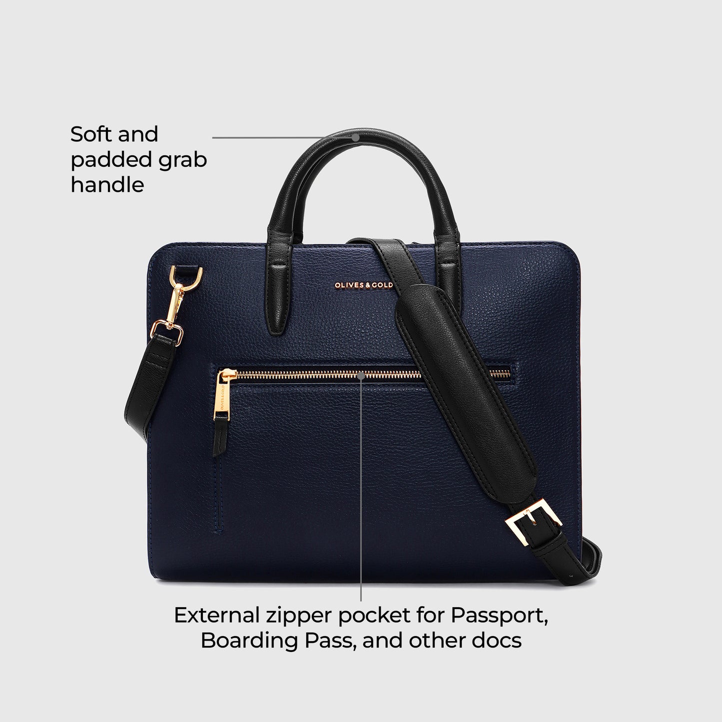MIDNIGHT BLUE / GOLD TRIM
