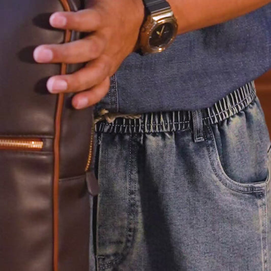 BEAN BROWN / GOLD TRIM